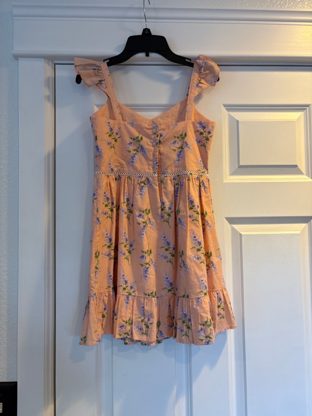 Janie and Jack Peach Floral Girls' Sundress - Picture 4 of 7